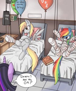 Rating: Safe Score: 0 Tags: 2012 5:6 amber_eyes angry annoyed asking asking_another asking_for_status balloon bandage bed blonde_hair blue_body blue_feathers blue_fur book book_title cast crossed_arms cutie_mark derpy_hooves_(mlp) detailed_background dialogue duo_focus e621 electronics english_text equid equine feathered_wings feathers female feral food friendship_is_magic fur furniture geometric_balloon glaring grey_body grey_fur group hair hasbro hashtag heart_as_word heart_balloon heart_between_text heart_symbol heart_writing hi_res horn hospital inflatable inside mammal monitor muffin multicolored_hair multicolored_tail my_little_pony mythological_creature mythological_equine mythology name_drop name_in_dialogue number number_on_balloon patient pegasus pillow ponykillerx purple_body purple_eyes purple_fur purple_hair question rainbow_dash_(mlp) rainbow_hair rainbow_tail shaped_balloon signal_line speech_bubble tail talking_to_another text text_in_heart text_on_balloon text_with_heart title trio twilight_sparkle_(mlp) two_tone_hair unicorn unit wings word_substitution wounded writing_on_balloon yes-no_question User: bunchy7s