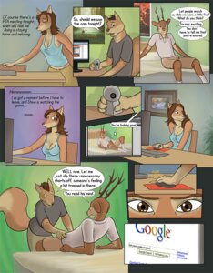 Rating: Questionable Score: 0 Tags: adonis alternating_focus anthro anthro_on_anthro bed being_watched bulge cam_show camera canid canine canis clothed clothing comic computer darren_(adonis) dasher_whitetail deer desktop dialogue domestic_dog e621 electronics eleven_frame_image english_text erection erection_under_clothing exhibitionism female furniture google google_search group horn humor internet irony karen_(adonis) livestream looking_at_another male male/male mammal mouse mousepad multiple_scenes murid murine new_world_deer object_shot onomatopoeia panel_overlap panel_skew pornography recording reindeer rodent separation_(layout) sound_effects speech_bubble tail tenting text uhoh webcam User: bunchy7s