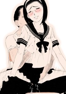 Rating: Explicit Score: 0 Tags: breast_grab breasts clothed_sex clothing female fingering glasses groping gusu hairband hand_under_clothes hand_under_shirt male monochrome no_panties original penis pink pubic_hair pussy rule34 school_uniform serafuku sex skirt spread_legs straddle straight straight_hair under_clothes upright_straddle vaginal_penetration User: bunchy7s