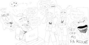Rating: Safe Score: 0 Tags: anthro canid canine celebrity_paradox computer dialogue e621 electronics english_text falco_lombardi fox fox_mccloud fredryk_phox furaffinity group male mammal monochrome nintendo nude peppy_hare simple_background slippy_toad star_fox text the_truth white_background wolf_o'donnell User: bunchy7s Rating: Safe Score: 0 Tags: anthro canid canine celebrity_paradox computer dialogue e621 electronics english_text falco_lombardi fox fox_mccloud fredryk_phox furaffinity group male mammal monochrome nintendo nude peppy_hare simple_background slippy_toad star_fox text the_truth white_background wolf_o'donnell User: bunchy7s