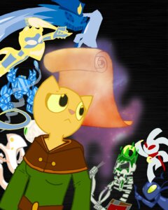 Rating: Safe Score: 0 Tags: 2011 4:5 ambiguous_gender anthro bethesda_game_studios bone clothed clothing e621 felid female fur group katia_managan khajiit male mammal microsoft oblivion prequel_adventure sad skeleton the_elder_scrolls unknown_artist yellow_body yellow_fur User: bunchy7s