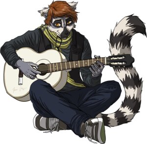 Rating: Safe Score: 0 Tags: 2013 acoustic_guitar alternative_fashion amber_eyes anthro biped black_nose bottomwear brown_hair clothed clothing e621 ear_piercing eyewear fcsimba fluffy footwear fully_clothed gauged_ear glasses guitar hair happy hi_res hipster lemur male mammal musical_instrument musician pants piercing playing_guitar playing_music plucked_string_instrument primate punk ring ring-tailed_lemur scarf shoes short_hair simple_background sitting smile sneakers solo strepsirrhine string_instrument white_background User: bunchy7s