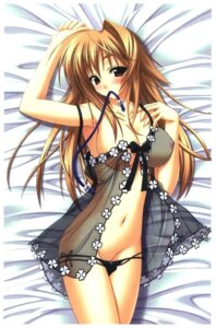 Rating: Explicit Score: 0 Tags: bed blonde_hair blush breasts cleavage female highres kiryu_tsukasa kiryuu_tsukasa large_breasts lingerie long_hair lying minato_nagase mouth_hold naturalton navel nipples on_back panties red_eyes rule34 see-through underwear User: bunchy7s