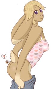 Rating: Questionable Score: 0 Tags: 2011 anthro arthropod bee bee_sting breasts butt clothing duo e621 female feral hymenopteran insect lagomorph leporid looking_at_viewer mammal rabbit simple_background solo_focus sting unknown_artist white_background User: bunchy7s