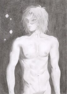 Rating: Explicit Score: 0 Tags: frown kiba male male_only mask monochrome rule34 short_hair solo solo_male traditional_media_(artwork) wolf's_rain User: bunchy7s
