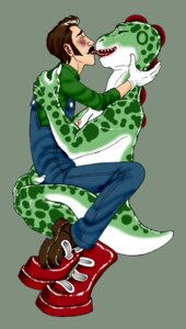 Rating: Questionable Score: 0 Tags: alternate_color anthro blush clothing duo e621 eyes_closed facial_hair fangs french_kissing glistening green_body green_yoshi human human_on_anthro interspecies kissing lizard luigi male mammal mario_bros mustache nintendo overalls realistic reptile scalie spots teeth tongue unknown_artist what yoshi User: bunchy7s Rating: Questionable Score: 0 Tags: alternate_color anthro blush clothing duo e621 eyes_closed facial_hair fangs french_kissing glistening green_body green_yoshi human human_on_anthro interspecies kissing lizard luigi male mammal mario_bros mustache nintendo overalls realistic reptile scalie spots teeth tongue unknown_artist what yoshi User: bunchy7s