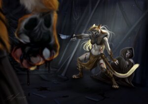 Rating: Questionable Score: 0 Tags: 2009 ailah anthro battle blood bodily_fluids domestic_cat e621 felid feline felis female group human mammal melee_weapon mother_(lore) pantherine parent_(lore) protective sword tail tiger weapon young User: bunchy7s