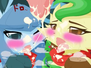 Rating: Explicit Score: 0 Tags: akabane_jin aliasing ambiguous_gender blue_eyes blush bodily_fluids brown_eyes cum cum_in_mouth cum_inside cum_on_face cum_string cumshot digital_media_(artwork) disembodied_penis duo_focus e621 eeveelution ejaculation fangs generation_4_pokemon genital_fluids genitals glaceon group japanese_text leafeon male nintendo one_eye_closed open_mouth orgasm penis pokemon pokemon_(species) scarf teeth text tongue User: bunchy7s