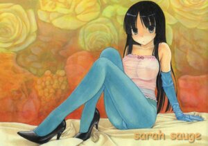 Rating: Questionable Score: 0 Tags: acrylic_paint_(medium) aqua_legwear arm_support black_eyes black_hair blue_legwear blue_pantyhose breasts camisole cleavage elbow_gloves female female_only gloves high_heels hime_cut human human_only k-on! large_breasts legs lingerie long_hair mio_akiyama_(k-on!) nipples panties panties_under_pantyhose pantyhose pumps rule34 sarah_sauge see-through shoes signature solo taut_shirt traditional_media underwear User: bunchy7s