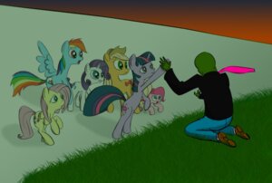 Rating: Safe Score: 0 Tags: accessory ambiguous_gender anon applejack_(mlp) blonde_hair blue_body blue_eyes blue_feathers blue_fur clothing cutie_mark detailed_background e621 earth_pony equid equine feathered_wings feathers female feral fluttershy_(mlp) footwear friendship_is_magic fur grass green_eyes group hair hasbro horn horse human mammal multicolored_hair multicolored_tail my_little_pony mythological_creature mythological_equine mythology necktie pegasus pink_body pink_eyes pink_fur pink_hair pinkie_pie_(mlp) plant pony purple_eyes purple_hair rainbow_dash_(mlp) rainbow_hair rainbow_tail rarity_(mlp) sad shoes tail toony twilight_sparkle_(mlp) two_tone_hair unicorn unknown_artist wings yellow_body yellow_feathers User: bunchy7s
