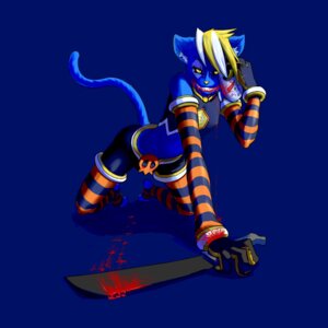 Rating: Questionable Score: 0 Tags: 1:1 absurd_res anthro armwear blood bodily_fluids chizi clothing costume domestic_cat e621 felid feline felis femboy footwear friday_the_13th_(series) halloween hexerade hi_res hockey_mask holidays legwear machete male mammal mascot mask melee_weapon midriff navel pattern_armwear pattern_clothing pattern_legwear sleeves socks solo sports_mask sportswear stirrup_socks striped_armwear striped_clothing striped_legwear stripes tail weapon User: bunchy7s