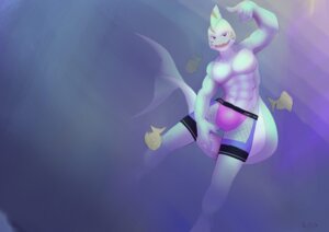 Rating: Questionable Score: 0 Tags: 2014 abs anthro aquatic artist_collaboration athletic biceps black_eyes blue_body blue_skin bottomwear brown_body brown_skin bulge claws clothed clothing e621 fin fish fishnet_clothing flexing forefinger front_view grey_body grey_skin grin hi_res looking_at_viewer male markings muscular muscular_anthro naughty_face open_mouth pecs pose saoren shark shorts smile solo stripes swimming swimwear tongue topless torias underwater water User: bunchy7s