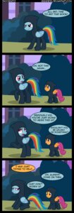 Rating: Safe Score: 0 Tags: absurd_res blue_body blue_feathers blue_fur bodily_fluids building comic dialogue duo e621 english_text equid equine feathered_wings feathers female feral friendship_is_magic fur hair hasbro hi_res mammal multicolored_hair my_little_pony mythological_creature mythological_equine mythology ninja orange_body orange_fur outside pegasus plant purple_eyes purple_hair quadruped rainbow_dash_(mlp) rainbow_hair scootaloo_(mlp) shrub tail tears text url veggie55 warrior window wings young young_feral User: bunchy7s