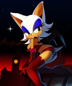 Rating: Questionable Score: 0 Tags: 2010 anthro bat boots butt clothed clothing collar detailed_background e621 female footwear green_eyes high_heeled_boots high_heels legwear looking_at_viewer looking_back makeup mammal membrane_(anatomy) membranous_wings nancher on_roof rooftop rouge_the_bat sega shoes skimpy solo sonic_the_hedgehog_(series) thigh_boots thigh_highs wings User: bunchy7s