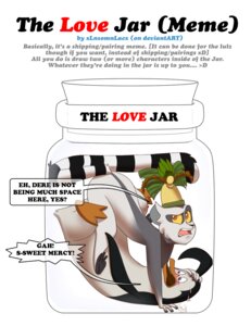 Rating: Questionable Score: 0 Tags: adelie_penguin anthro avian bird brush-tailed_penguin container dialogue digital_media_(artwork) dreamworks duo e621 english_text feet full-length_portrait jar king_julien kowalski_(madagascar) lemur madagascar_(series) male mammal meme penguin portrait prehensile_feet primate ring-tailed_lemur strepsirrhine tail text the_love_jar the_penguins_of_madagascar toes tsuyagami User: bunchy7s Rating: Questionable Score: 0 Tags: adelie_penguin anthro avian bird brush-tailed_penguin container dialogue digital_media_(artwork) dreamworks duo e621 english_text feet full-length_portrait jar king_julien kowalski_(madagascar) lemur madagascar_(series) male mammal meme penguin portrait prehensile_feet primate ring-tailed_lemur strepsirrhine tail text the_love_jar the_penguins_of_madagascar toes tsuyagami User: bunchy7s