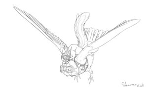 Rating: Safe Score: 0 Tags: 2011 ambiguous_gender avian bird duo e621 eyewear feathered_wings feathers feral flying goggles harness line_art mammal mask monochrome oonami riding rodent sciurid simple_background sketch straddling tail tree_squirrel white_background wings User: bunchy7s