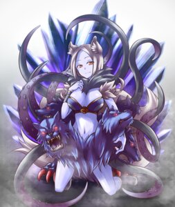 Rating: Safe Score: 0 Tags: 6_heads animal_humanoid armor big_breasts blue_body blue_skin bodily_fluids bracers breasts canid canid_humanoid canine canine_humanoid canis claws clothing colored_nails e621 fangs female footwear glowing glowing_eyes grey_hair hair heripu humanoid kneeling looking_at_viewer mammal mammal_humanoid midriff monster monster_girl_(genre) multi_head multi_tail nails navel red_eyes saliva scylla scyllei sharp_teeth shinrabanshou shoes smile solo tail teeth tentacle_creature tentacles wolf wolf_humanoid User: bunchy7s