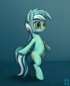 Rating: Safe Score: 0 Tags: 2014 bodily_fluids cutie_mark e621 equid equine female friendship_is_magic fur green_body green_fur hair hasbro hi_res horn lyra_heartstrings_(mlp) mammal mrs1989 my_little_pony mythological_creature mythological_equine mythology simple_background solo sweat unicorn walking yellow_eyes User: bunchy7s