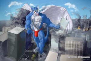 Rating: Questionable Score: 0 Tags: 2009 anthro bandai_namco biped claws clothing countershading digimon digimon_(species) dragon e621 european_mythology exveemon facial_markings fangs grin head_markings horn looking_at_viewer macro male markings muscular muscular_anthro muscular_male mythological_creature mythological_scalie mythology red_eyes reptile scalie smile solo speedo standing swimwear tail teeth todex tongue underwear western_dragon wings xbuimonsama User: bunchy7s