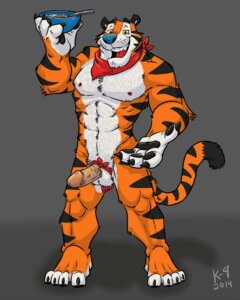 Rating: Explicit Score: 0 Tags: 2014 4:5 abs anthro balls biceps big_muscles biped cereal countershading digital_media_(artwork) e621 erection felid food foreskin frosted_flakes fur genitals humanoid_genitalia humanoid_penis k-9 kellogg's looking_at_viewer male mammal mascot muscular muscular_anthro muscular_male nipples nude open_mouth pantherine pecs penis retracted_foreskin solo standing tail tiger tony_the_tiger unavailable_at_source User: bunchy7s