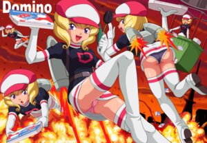 Rating: Questionable Score: 0 Tags: blonde_hair boots breasts cabbie_hat clone clothes clothes_writing crossover domino's_pizza domino_(pokemon) drill_hair explosion female flower food hat hot_air_balloon human human_only jetpack multiple_females namesake nintendo panties pantyshot parody pizza pokemoa pokemon pokemon_(anime) pokemon_gsc product_placement pun purple_eyes rule34 team_rocket thigh_boots thighhighs underwear uniform upskirt yuri User: bunchy7s