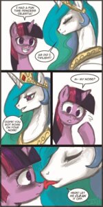 Rating: Questionable Score: 0 Tags: 1:2 comic duo e621 equid equine feathered_wings feathers female female/female friendship_is_magic hair hasbro horn john_joseco licking mammal multicolored_hair my_little_pony mythological_creature mythological_equine mythology princess_celestia_(mlp) purple_hair rainygami tongue tongue_out twilight_sparkle_(mlp) two_tone_hair unicorn white_body white_feathers winged_unicorn wings User: bunchy7s