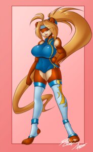 Rating: Questionable Score: 0 Tags: 2013 4_toes akeno_shiranui antenna_hair anthro asian_clothing bangs bear big_breasts black_nose blonde_hair bodysuit breasts brown_body brown_fur camel_toe chinese_clothing clothed clothing curvy_figure e621 east_asian_clothing feet female footwear fur hair half-closed_eyes hi_res huge_breasts legwear leotard long_hair looking_at_viewer mammal mastergodai monotone_clothing monotone_leotard narrowed_eyes ninja one_eye_closed open_mouth orange_body orange_fur ponytail skinsuit smile socks solo stirrup_socks thigh_highs tight_clothing toes upstairstudios voluptuous warrior wide_hips wink yellow_eyes User: bunchy7s