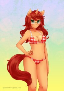 Rating: Safe Score: 0 Tags: 2012 anthro bikini biped breasts cleavage clothed clothing e621 equid equine eyewear female glasses green_eyes hair horn long_hair looking_at_viewer mammal mythological_creature mythological_equine mythology navel orange_body orange_skin pastelletta red_hair smile solo standing swimwear text two-piece_swimsuit unicorn url User: bunchy7s Rating: Safe Score: 0 Tags: 2012 anthro bikini biped breasts cleavage clothed clothing e621 equid equine eyewear female glasses green_eyes hair horn long_hair looking_at_viewer mammal mythological_creature mythological_equine mythology navel orange_body orange_skin pastelletta red_hair smile solo standing swimwear text two-piece_swimsuit unicorn url User: bunchy7s