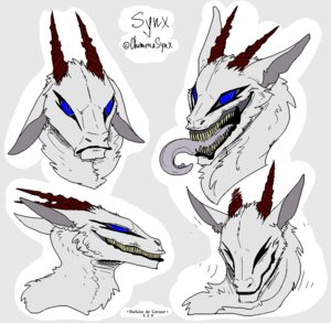 Rating: Safe Score: 0 Tags: ambiguous_gender blue_eyes e621 eyes_closed feral grin horn looking_at_viewer mammal natalie_de_corsair open_mouth smile solo synx tongue User: bunchy7s
