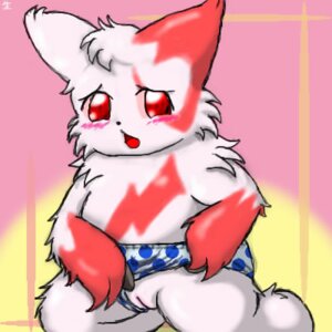 Rating: Explicit Score: 0 Tags: 1:1 clothed clothed_feral clothing e621 facial_markings female feral fur generation_3_pokemon genitals head_markings kneeling looking_at_viewer low_res markings nintendo panties pokemon pokemon_(species) polka_dots red_eyes red_markings solo underwear unknown_artist vulva white_body white_fur zangoose User: bunchy7s