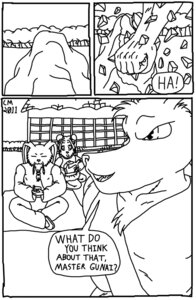 Rating: Safe Score: 0 Tags: anthro bear canid canine canis claw_mackain comic e621 english_text female giant_panda hi_res lagomorph leporid male mammal mao_ling monochrome rabbit rock roox_cotan sako_gunai text wolf User: bunchy7s