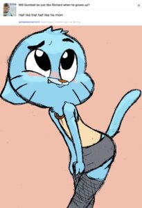 Rating: Questionable Score: 0 Tags: anthro anthrofied big_head blue_body blue_fur blush bottomwear cartoon_network clothed clothed_anthro clothed_male clothing crossdressing domestic_cat e621 english_text felid feline felis femboy fishnet_clothing fur gumball_watterson legwear male male_anthro mammal meme shy skirt solo stickypad stockings tail text the_amazing_world_of_gumball toony young young_anthro young_male User: bunchy7s Rating: Questionable Score: 0 Tags: anthro anthrofied big_head blue_body blue_fur blush bottomwear cartoon_network clothed clothed_anthro clothed_male clothing crossdressing domestic_cat e621 english_text felid feline felis femboy fishnet_clothing fur gumball_watterson legwear male male_anthro mammal meme shy skirt solo stickypad stockings tail text the_amazing_world_of_gumball toony young young_anthro young_male User: bunchy7s