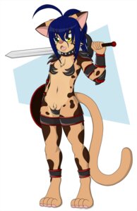 Rating: Questionable Score: 0 Tags: 2014 4_toes anthro armor biped blue_hair chest_tuft domestic_cat e621 feet felid feline felis female fur hair hi_res kloe_(artist) kloe_kitty long_hair mammal melee_weapon navel open_mouth pubes simple_background solo standing sword toes tongue tuft weapon white_background yellow_eyes User: bunchy7s Rating: Questionable Score: 0 Tags: 2014 4_toes anthro armor biped blue_hair chest_tuft domestic_cat e621 feet felid feline felis female fur hair hi_res kloe_(artist) kloe_kitty long_hair mammal melee_weapon navel open_mouth pubes simple_background solo standing sword toes tongue tuft weapon white_background yellow_eyes User: bunchy7s