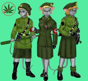 Rating: Safe Score: 0 Tags: anthro armor army army_helmet boots clothing cross e621 eyewear female footwear group headgear helmet iron_cross looking_at_viewer mammal military monocle mouse murid murine nazi plaguewraith rodent sapper shoes standing tail User: bunchy7s Rating: Safe Score: 0 Tags: anthro armor army army_helmet boots clothing cross e621 eyewear female footwear group headgear helmet iron_cross looking_at_viewer mammal military monocle mouse murid murine nazi plaguewraith rodent sapper shoes standing tail User: bunchy7s