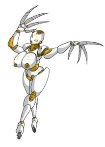 Rating: Explicit Score: 0 Tags: android big_breasts breasts clawed_fingers female gold_lips gold_nipples lordstevie no_pupils rule34 simple_background wheels white_background white_body yellow_eyes User: bunchy7s