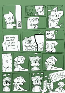 Rating: Safe Score: 0 Tags: anthro bittersweet_candy_bowl comic dialogue domestic_cat duo e621 english_text felid feline felis female khao_manee lucy_(bcb) male mammal monochrome paulo_(bcb) question_mark school somali_cat taeshi_(artist) text User: bunchy7s