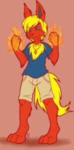 Rating: Safe Score: 0 Tags: 2011 3_toes 4_fingers anthro barefoot biped blink_(artist) blonde_hair bottomwear chest_tuft clothing e621 eeveelution feet fingers fire flareon front_view fur generation_1_pokemon grey_eyes grey_sclera hair jewelry long_ears looking_at_viewer male necklace nintendo pink_background pokemon pokemon_(species) pokemorph red_body red_fur shirt short_hair shorts signature simple_background smile solo standing tail toes toony topwear tuft yellow_body yellow_fur User: bunchy7s Rating: Safe Score: 0 Tags: 2011 3_toes 4_fingers anthro barefoot biped blink_(artist) blonde_hair bottomwear chest_tuft clothing e621 eeveelution feet fingers fire flareon front_view fur generation_1_pokemon grey_eyes grey_sclera hair jewelry long_ears looking_at_viewer male necklace nintendo pink_background pokemon pokemon_(species) pokemorph red_body red_fur shirt short_hair shorts signature simple_background smile solo standing tail toes toony topwear tuft yellow_body yellow_fur User: bunchy7s