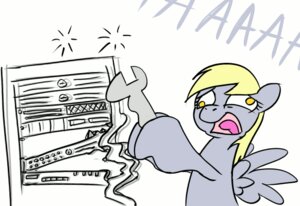 Rating: Safe Score: 0 Tags: 2012 amber_eyes animated animated_gif blonde_hair computer conicer derpy_hooves_(mlp) e621 electronics english_text equid equine error_503 feathered_wings feathers female feral friendship_is_magic fur grey_body grey_feathers grey_fur hair hasbro long_hair looking_at_viewer mammal mechanic my_little_pony mythological_creature mythological_equine mythology open_mouth pegasus screaming server short_playtime simple_background solo text tongue tools white_background wings wrench yellow_eyes User: bunchy7s