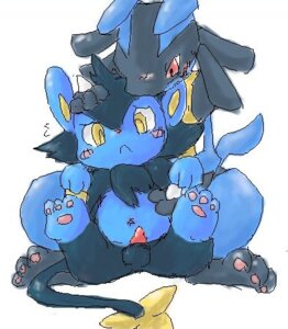Rating: Explicit Score: 0 Tags: anthro balls black_body black_fur blue_body blue_fur canid canine digital_media_(artwork) duo e621 erection felid feral fur generation_4_pokemon genitals interspecies letterbox low_res lucario luxio male mammal nintendo noko_(bbs) oekaki pawpads paws penis pokemon pokemon_(species) red_eyes tail yellow_eyes young young_feral User: bunchy7s