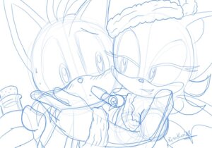 Rating: Questionable Score: 0 Tags: anthro canid canine christmas duo e621 female fox guide_lines holidays male mammal miles_prower monochrome rinn_kun rouge_the_bat sega sketch sonic_the_hedgehog_(series) User: bunchy7s