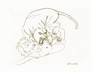 Rating: Explicit Score: 0 Tags: attacked breasts claws copyright_symbol cougar duo e621 equid fangs felid feline female feral hooves imminent_danger lying mammal mane navel nipples nude open_mouth predator/prey preykill pubes scared scratch simple_background sketch symbol tail teeth white_background User: bunchy7s
