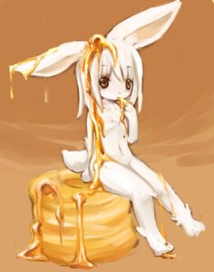 Rating: Safe Score: 0 Tags: anthro biped chest_tuft e621 female flat_chested food fur hair kemono kishibe lagomorph leporid looking_at_viewer mammal micro on_food pancake rabbit short_hair simple_background sitting solo syrup tuft white_body white_fur white_hair yellow_eyes User: bunchy7s