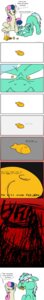 Rating: Safe Score: 0 Tags: 2012 absurd_res amber_eyes blue_eyes bodily_fluids bonbon_(mlp) comic conicer creepy cutie_mark dialogue duo e621 earth_pony english_text equid equine female feral food friendship_is_magic fur green_body green_fur hair hasbro hi_res horn horse long_image lyra_heartstrings_(mlp) mammal multicolored_hair my_little_pony mythological_creature mythological_equine mythology pony tall_image tan_body tan_fur tears text two_tone_hair unicorn User: bunchy7s
