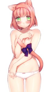 Rating: Questionable Score: 0 Tags: accessory animal_humanoid blush bodily_fluids breasts cat_humanoid cat_tail clothing covering covering_breasts covering_self e621 felid felid_humanoid feline feline_humanoid female furgonomics green_eyes hair humanoid looking_at_viewer mammal mammal_humanoid momo_uzura nanami_haruka nippon_ichi_software panties pink_hair ribbons short_hair simple_background solo tail tail_accessory tail_ribbon tears underwear uta_no_prince-sama white_background white_clothing white_panties white_underwear User: bunchy7s