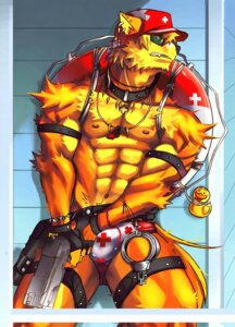 Rating: Questionable Score: 0 Tags: 2009 abs anthro beaugilliam belt biped bulge canid canine canis clothed clothing collar cuff_(restraint) domestic_dog e621 ear_piercing gun handcuffs hibuki_crossbone iron_cuffs leather leather_strap life_ring lifeguard male mammal metal_cuffs muscular muscular_anthro muscular_male nipples piercing ranged_weapon restraints rubber_duck solo speedo standing straps swim_ring swimwear tail underwear weapon whistle_(object) whistle_around_neck User: bunchy7s