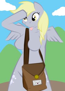 Rating: Safe Score: 0 Tags: 2010 anthro anthrofied blonde_hair breasts cloud cutie_mark derp_eyes derpy_hooves_(mlp) detailed_background e621 equid equine feathered_wings feathers featureless_breasts female friendship_is_magic gesture grey_body grey_feathers hair hasbro horse long_hair mammal my_little_pony mythological_creature mythological_equine mythology nude outside pegasus pony salute sky solo tongue toony whitmaverick wings User: bunchy7s