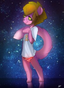 Rating: Safe Score: 0 Tags: absurd_res albinoart anthro barsikrus bottomwear buizel clothing domestic_cat e621 felid feline felis femboy fur generation_4_pokemon green_eyes hi_res looking_at_viewer male mammal nintendo pants pink_body pink_fur pokemon pokemon_(species) shirt solo space star tail topwear User: bunchy7s
