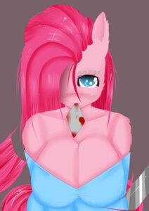 Rating: Questionable Score: 0 Tags: absurd_res anthro anthrofied blood blue_eyes blush bodily_fluids breasts card card_in_mouth cleavage clothed clothing e621 earth_pony equid equine female fladdykin friendship_is_magic fur hair hair_over_eye hasbro hi_res horse knife long_hair looking_at_viewer mammal mouth_hold my_little_pony object_in_mouth one_eye_obstructed piercing pink_body pink_fur pink_hair pinkamena_(mlp) pinkie_pie_(mlp) pony shirt smile solo topwear User: bunchy7s