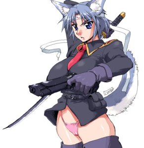 Rating: Questionable Score: 0 Tags: absolute_territory accessory animal_humanoid big_breasts blue_eyes breasts camel_toe canid canid_humanoid canine canine_humanoid canis clothed clothing dog_humanoid domestic_dog dual_wielding e621 female glistening_thighs gun handgun headband holding_gun holding_handgun holding_melee_weapon holding_object holding_pistol holding_ranged_weapon holding_sword holding_weapon huge_breasts humanoid hybrid mammal mammal_humanoid melee_weapon military_uniform necktie_between_breasts panties pantsless pantsless_female pink_clothing pink_panties pink_underwear pistol ranged_weapon simple_background solo standing sword tail underwear uniform unknown_artist weapon white_background User: bunchy7s