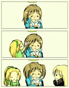 Rating: Safe Score: 0 Tags: accessory alternate_hairstyle alucard_(castlevania) blonde_hair brown_hair brush castlevania castlevania:_symphony_of_the_night chibi clothed clothing comic crossed_arms e621 female hair hair_accessory hair_bobbles hair_ribbon hairbrush human humanoid konami long_hair male mammal maria_renard mind_control not_furry pigtails ponytail ribbons richter_belmont silent_comic simple_background smile symphony_of_the_night torocom undead vampire white_background User: bunchy7s